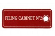 Rectangular aluminium key tags