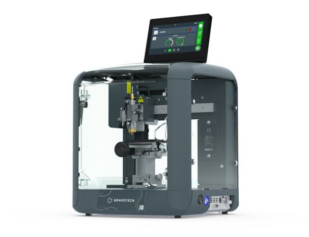 Graveermachine voor het graveren van geschenken, kleine bewegwijzering en personalisatie in de detailhandel.
