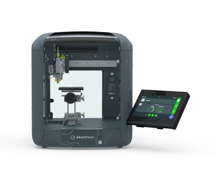 Graveermachine voor het graveren van geschenken, kleine bewegwijzering en personalisatie in de detailhandel.