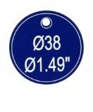 Rounded aluminium key tags