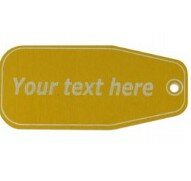 Shaped aluminium key tags