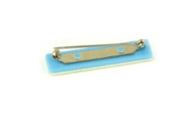 Badge holder with a safety pin